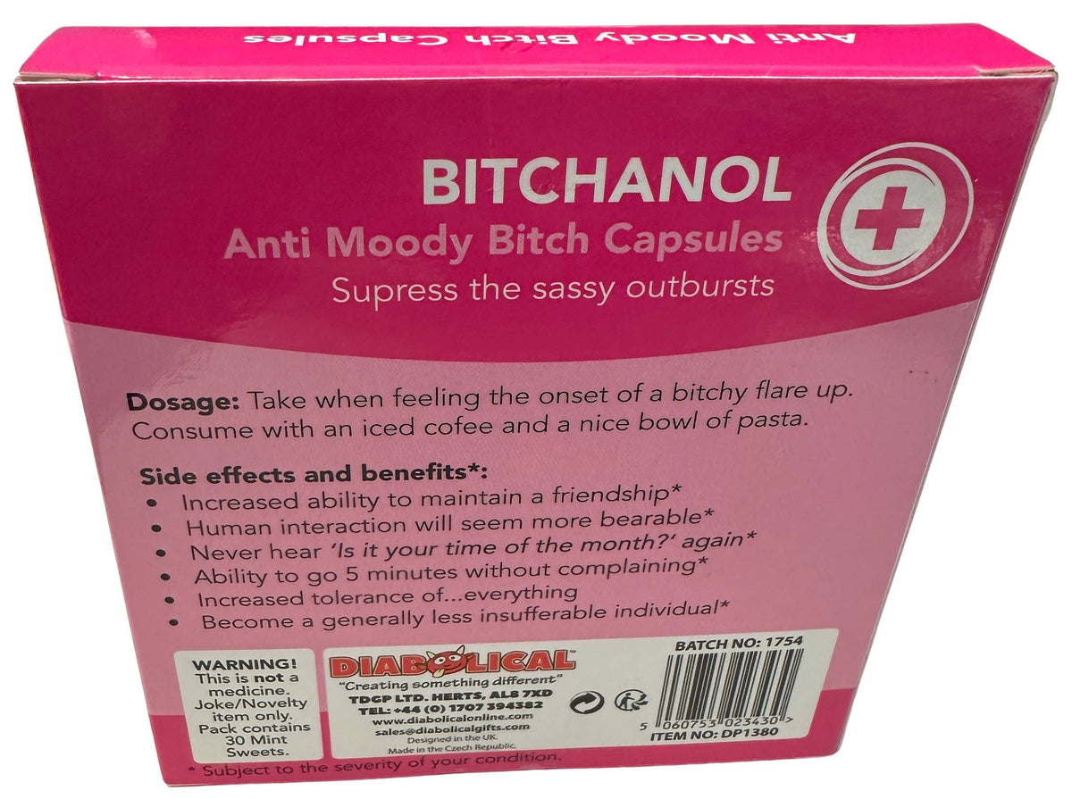 Bitchanol Candy | Novelty Gifts | White Elephant | Christmas