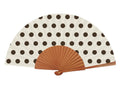 Dotty Cream 23cm fan