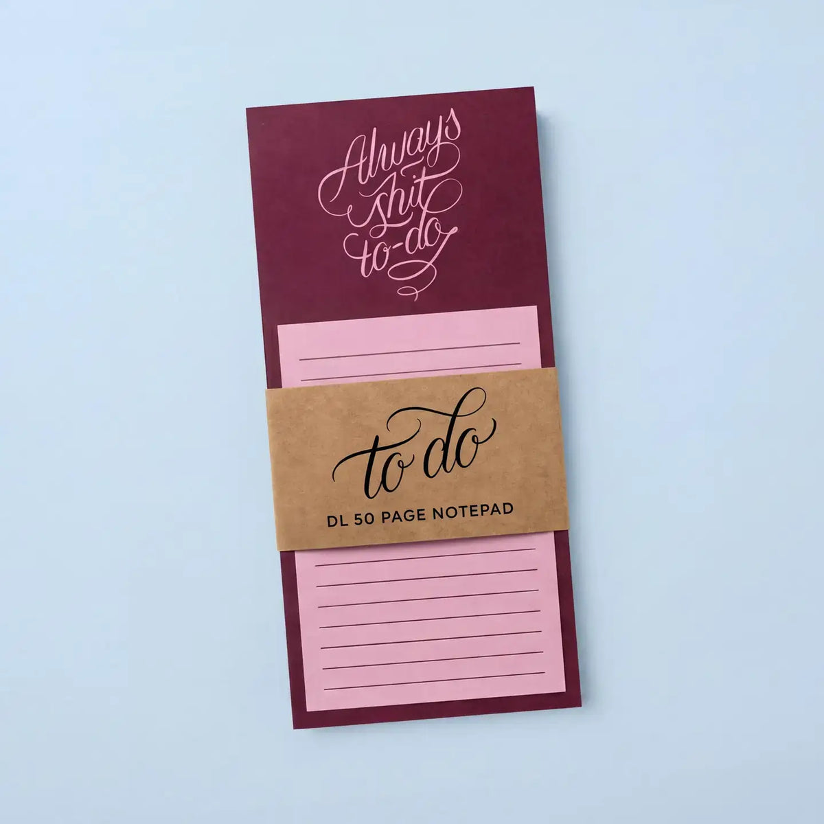Set Of 2 Slim To-Do List Lined Notepads Deskpads: Set of 2