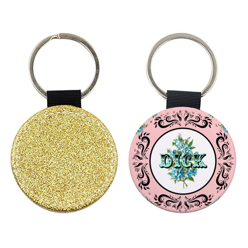 KEYRINGS, DICK (PINK) BY WALLACE ELIZABETH: Gold