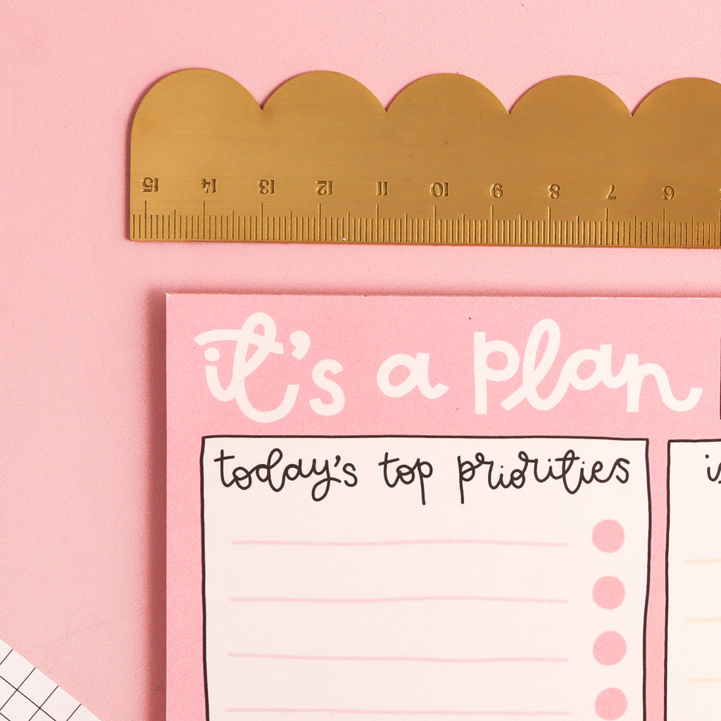 A5 notepad - daily planner - it’s a plan