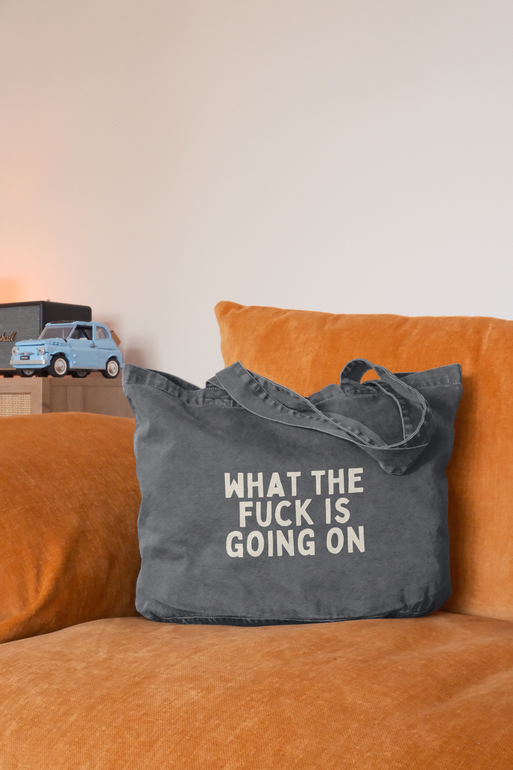 What The Fuck Is Going On | Tote Bag: Vintage Black