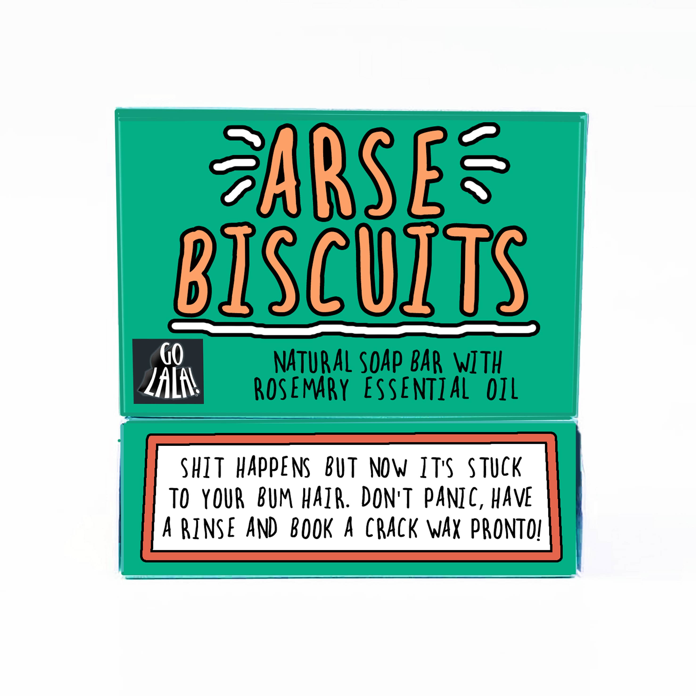 Arse Biscuits Soap Rosemary Funny Gift