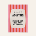 Adulting | Tea Towel: Red & Watermelon