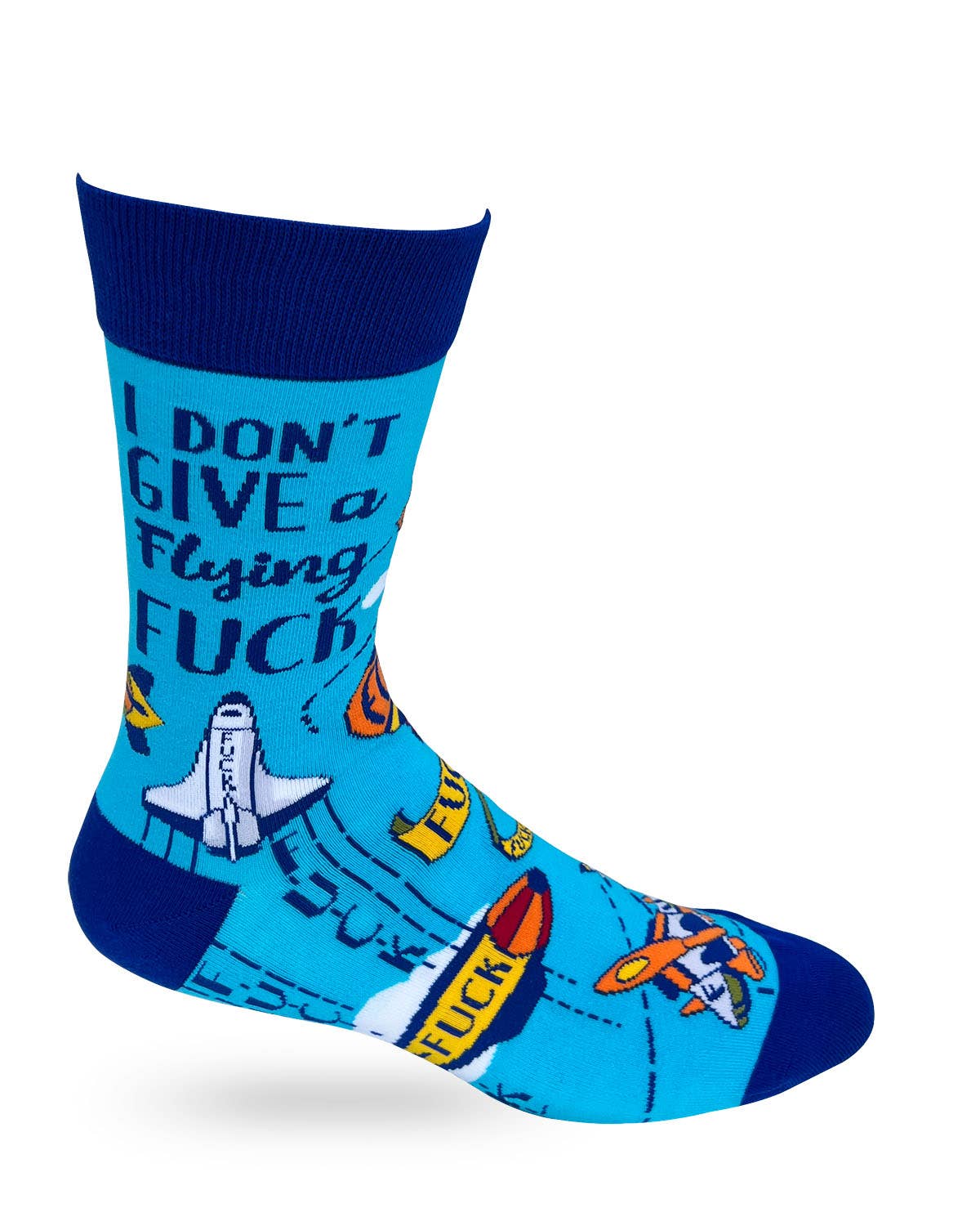 I Don't Give a Flying F..k Men's Novelty Crew Socks