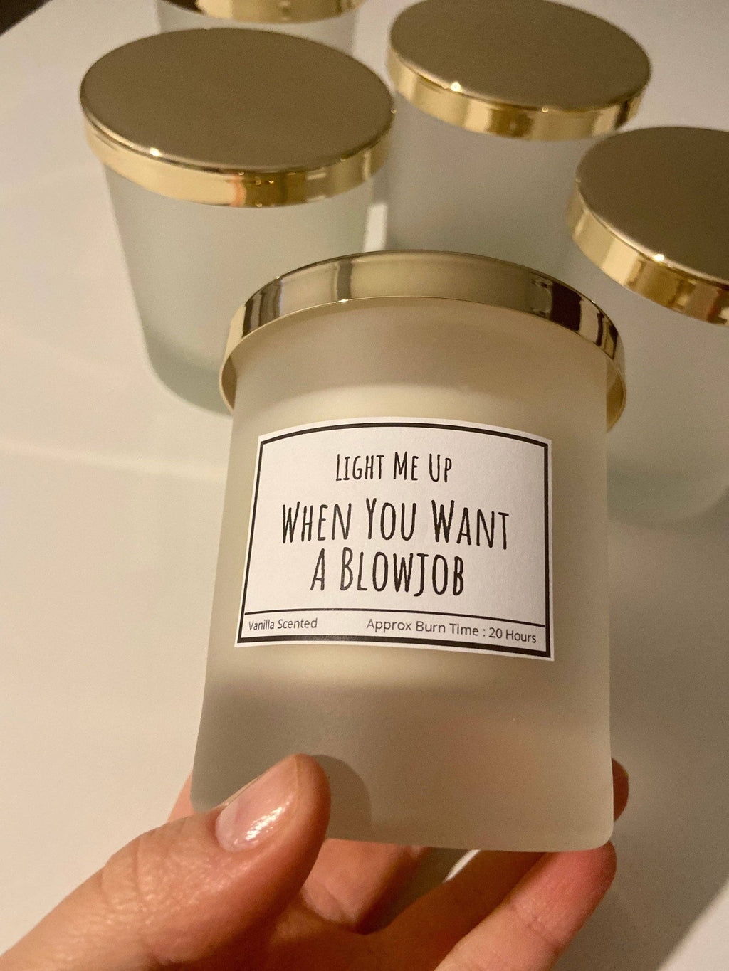Light Me Up When You Want A Blowjob Handmade Candle