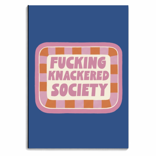 Notebooks 'Fucking Knackered Society Badge' by Giddy Kipper
