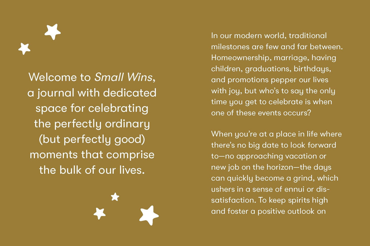 Small Wins - A Journal to Celebrate Your Mini Milestones