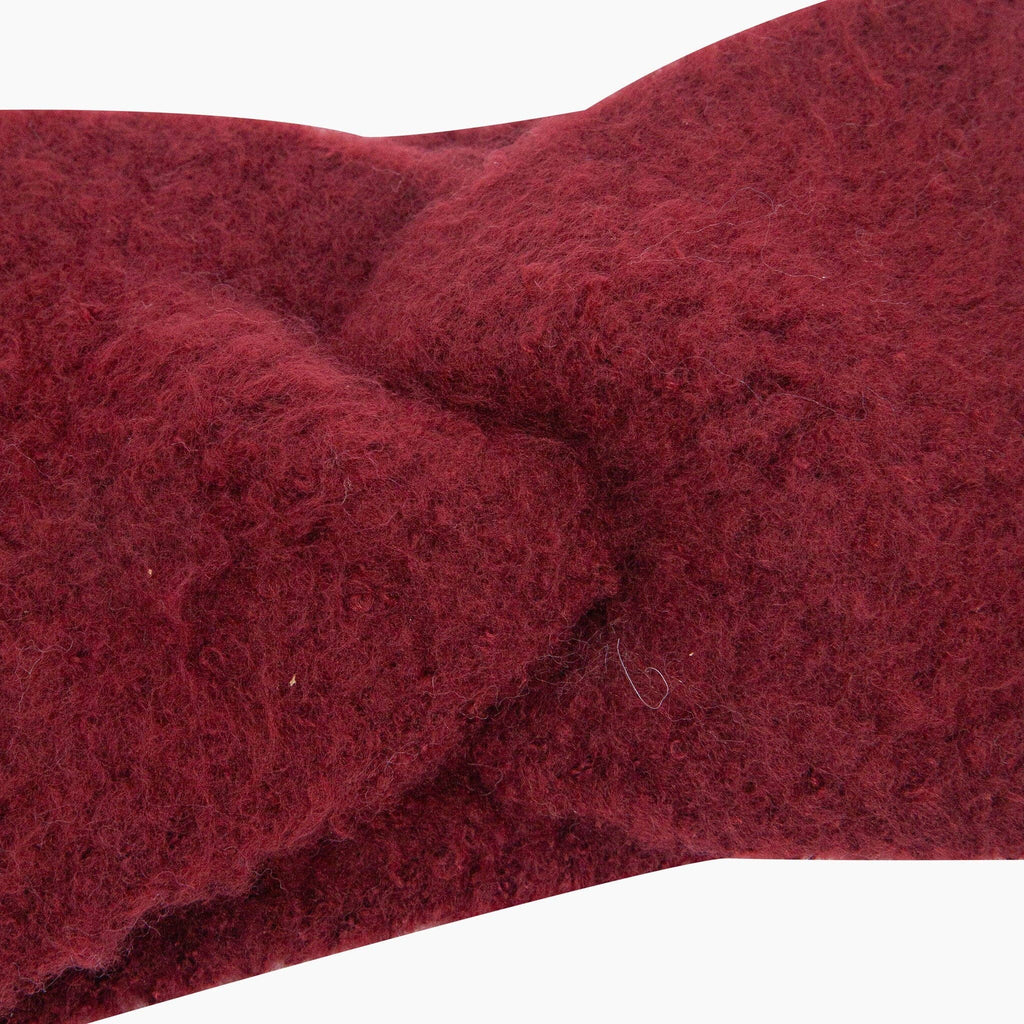 Textured Knitted Headband in Berry: One Size