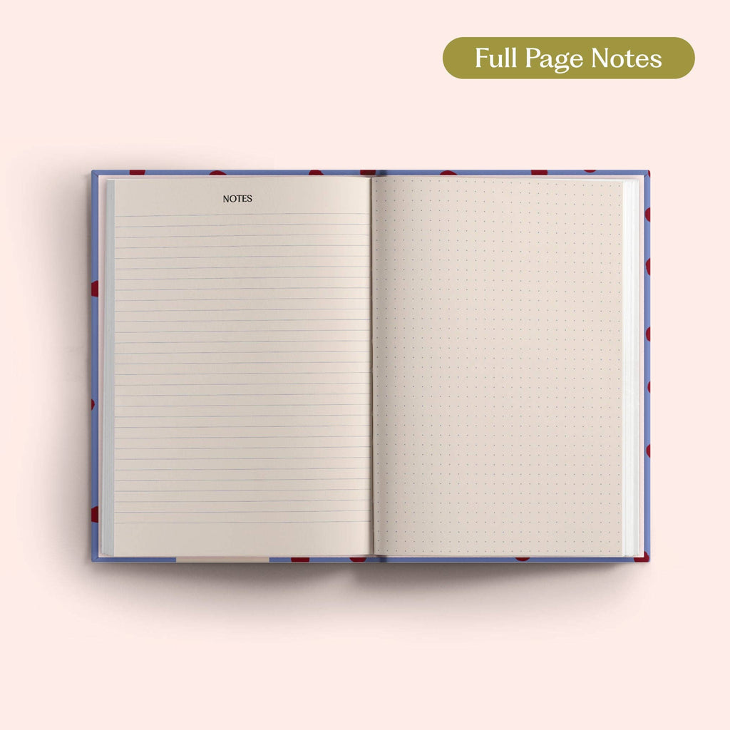 2027 Diary | A5 Hardcover Week to View | Purple Polka
