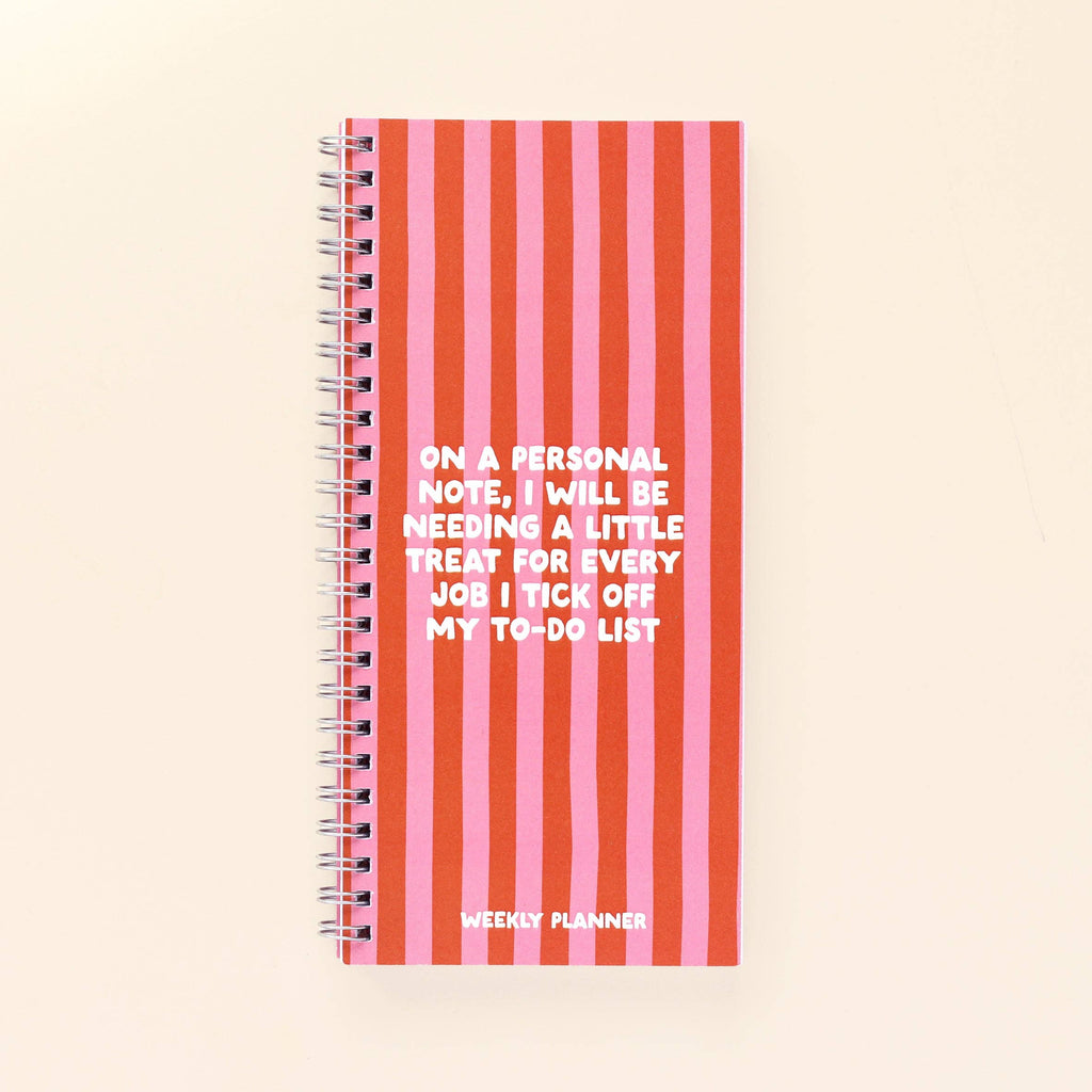 Ringbound Week Planner - Pink & Orange