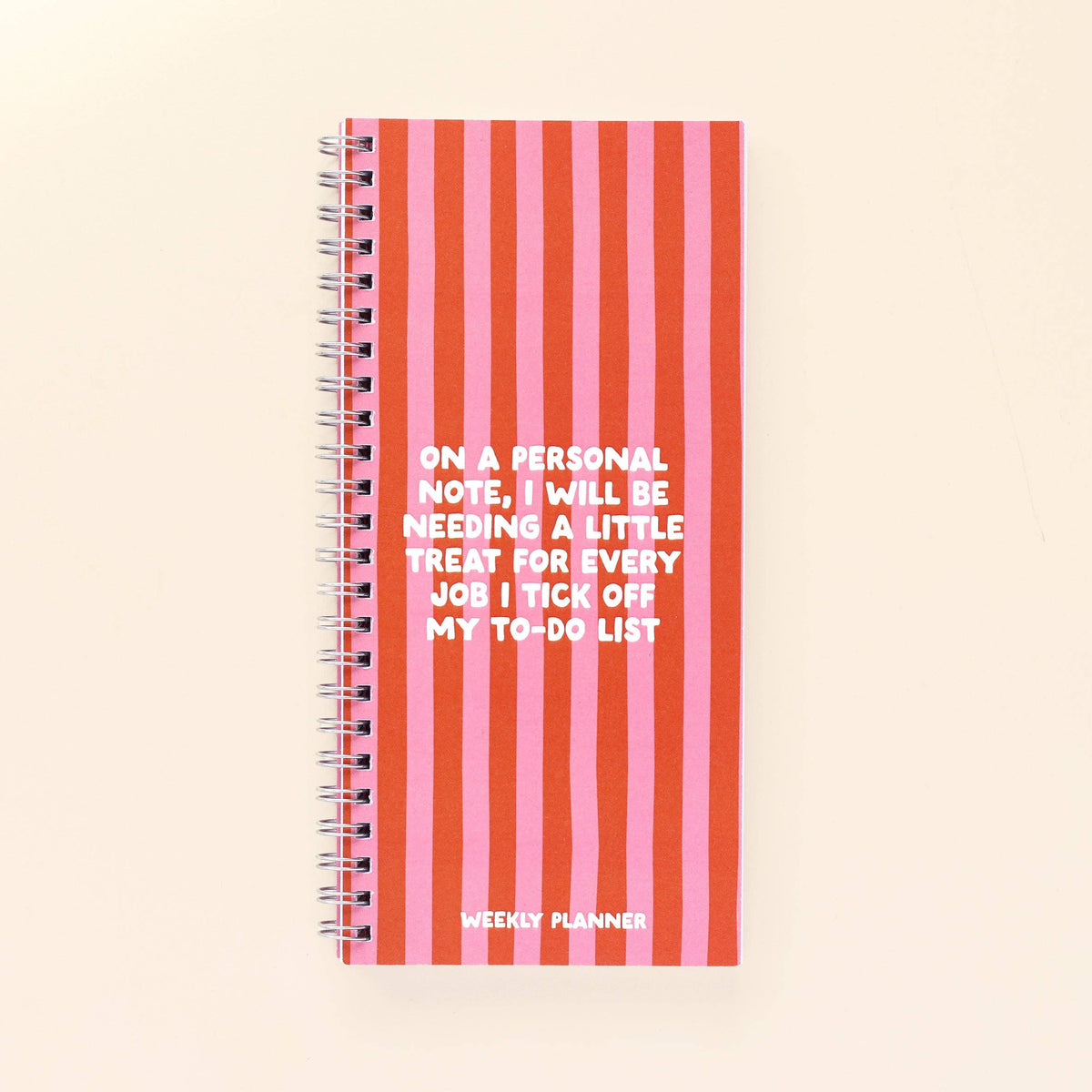 Ringbound Week Planner - Pink & Orange