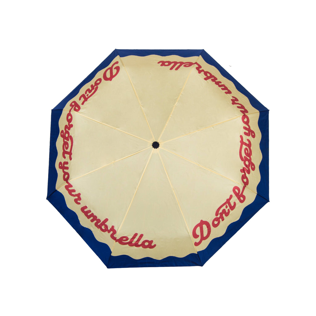Folding umbrella "don't forget your umbrella"