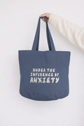 Under The Influence Of Anxiety | Tote Bag: Vintage Denim