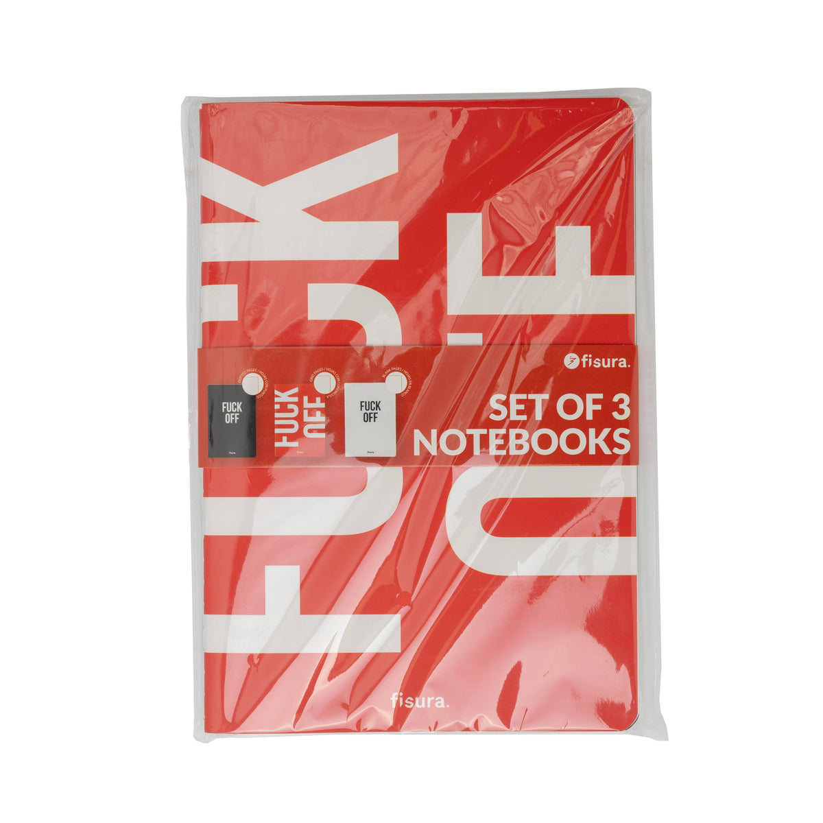 A5 notebook "fuck off" pack of 3