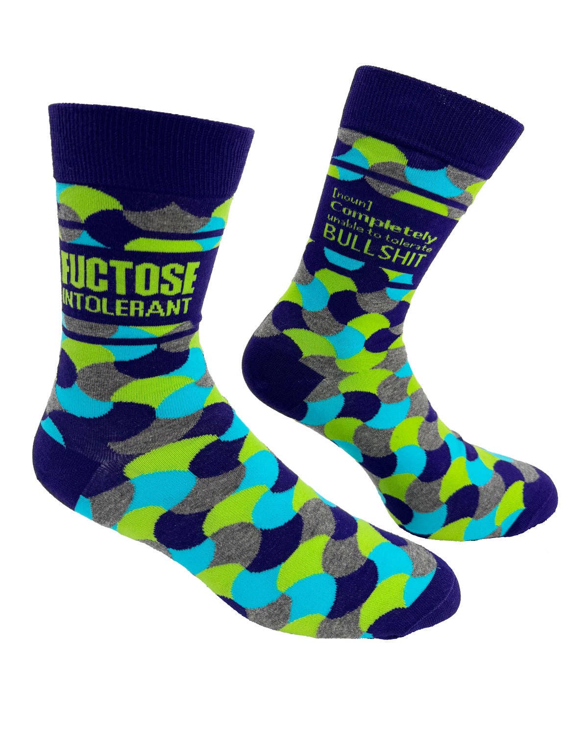 Fuctose Intolerant Men's Novelty Crew Socks