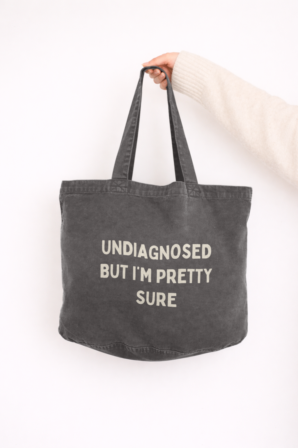 Undiagnosed But I'm Pretty Sure | Tote Bag: Vintage Denim