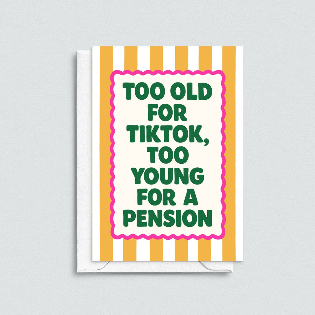 'Too Old For TikTok' Funny Birthday Card