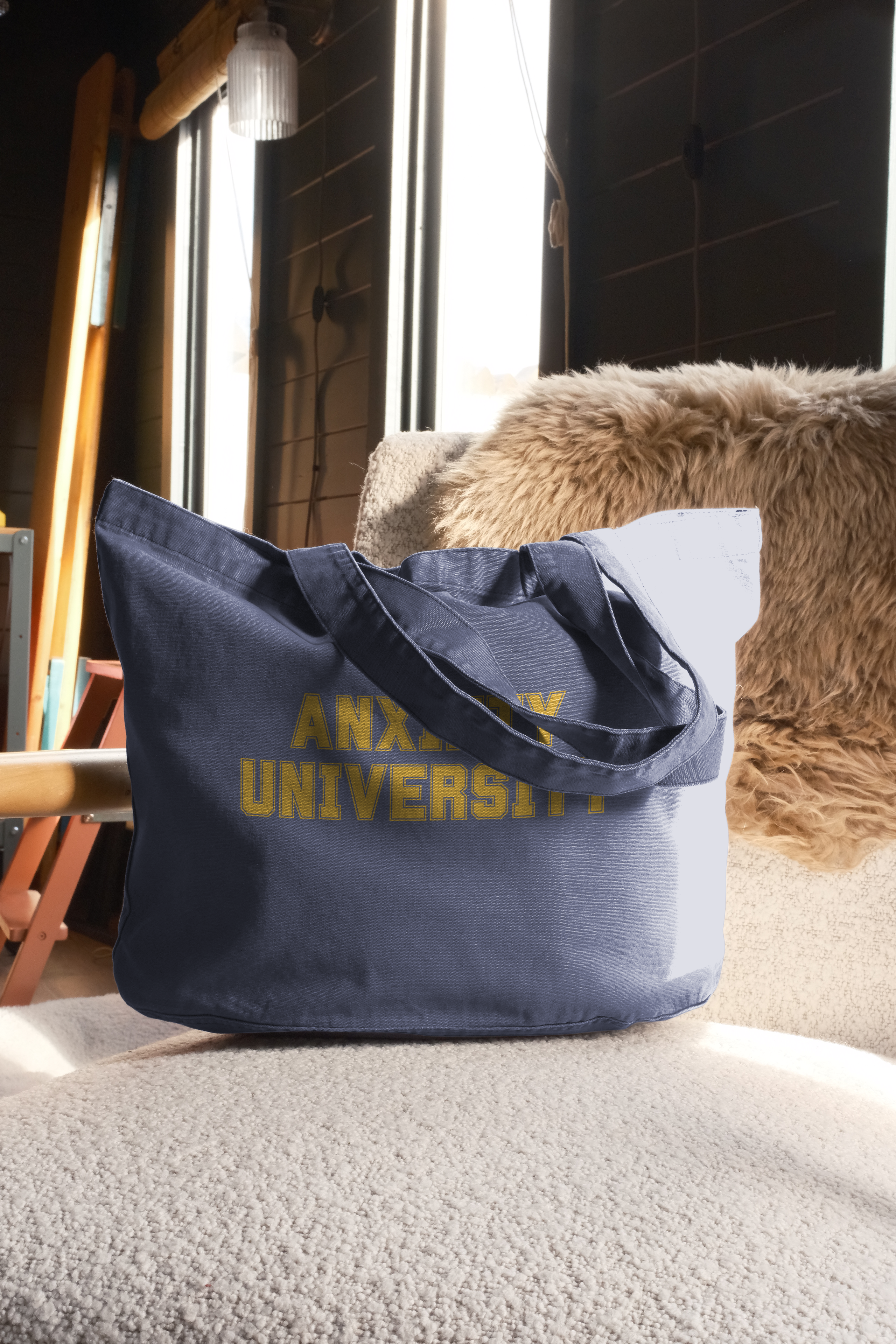 Anxiety University | Tote Bag: Vintage Denim