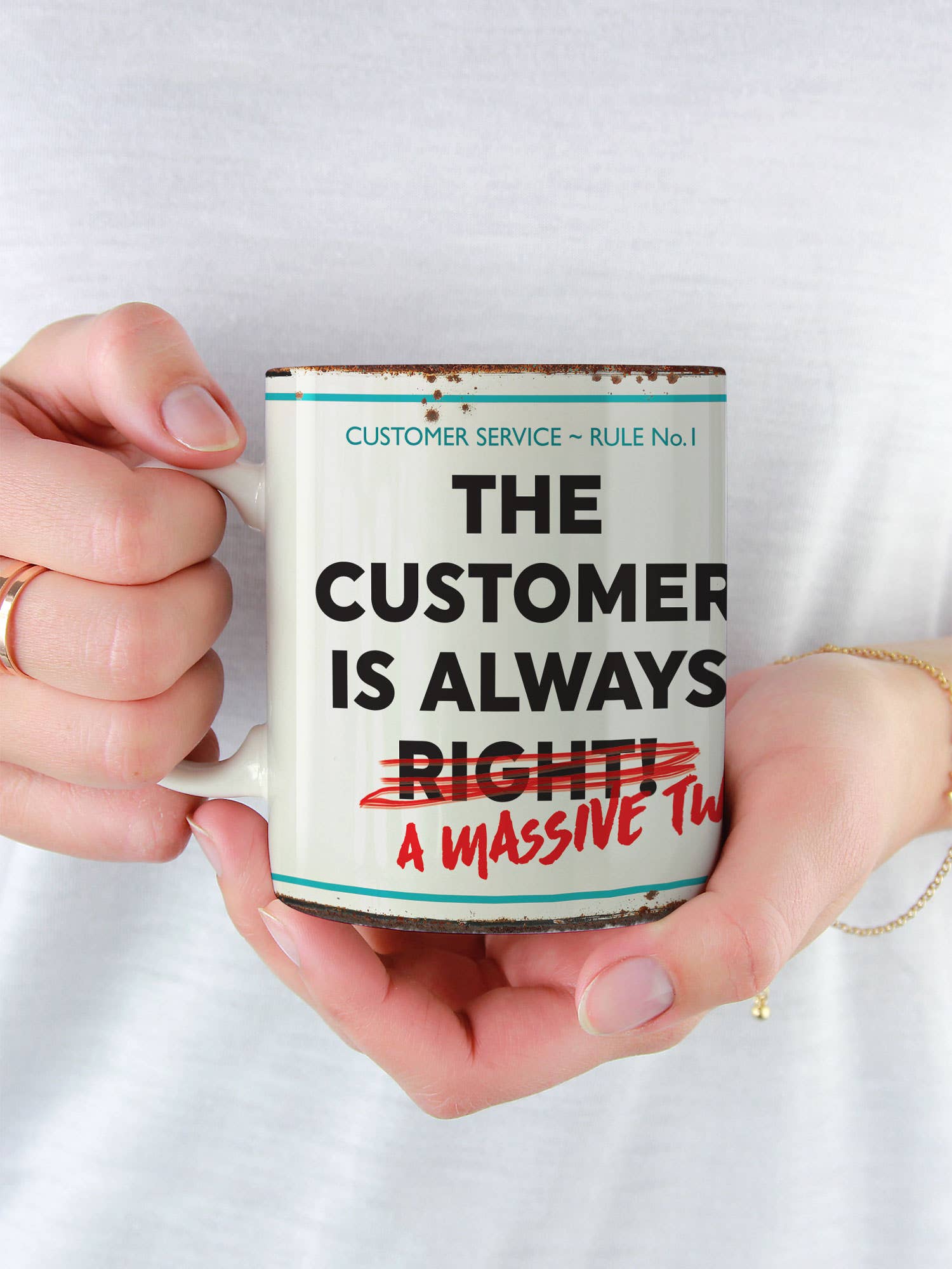 Funny Mug Customer Massive Twat