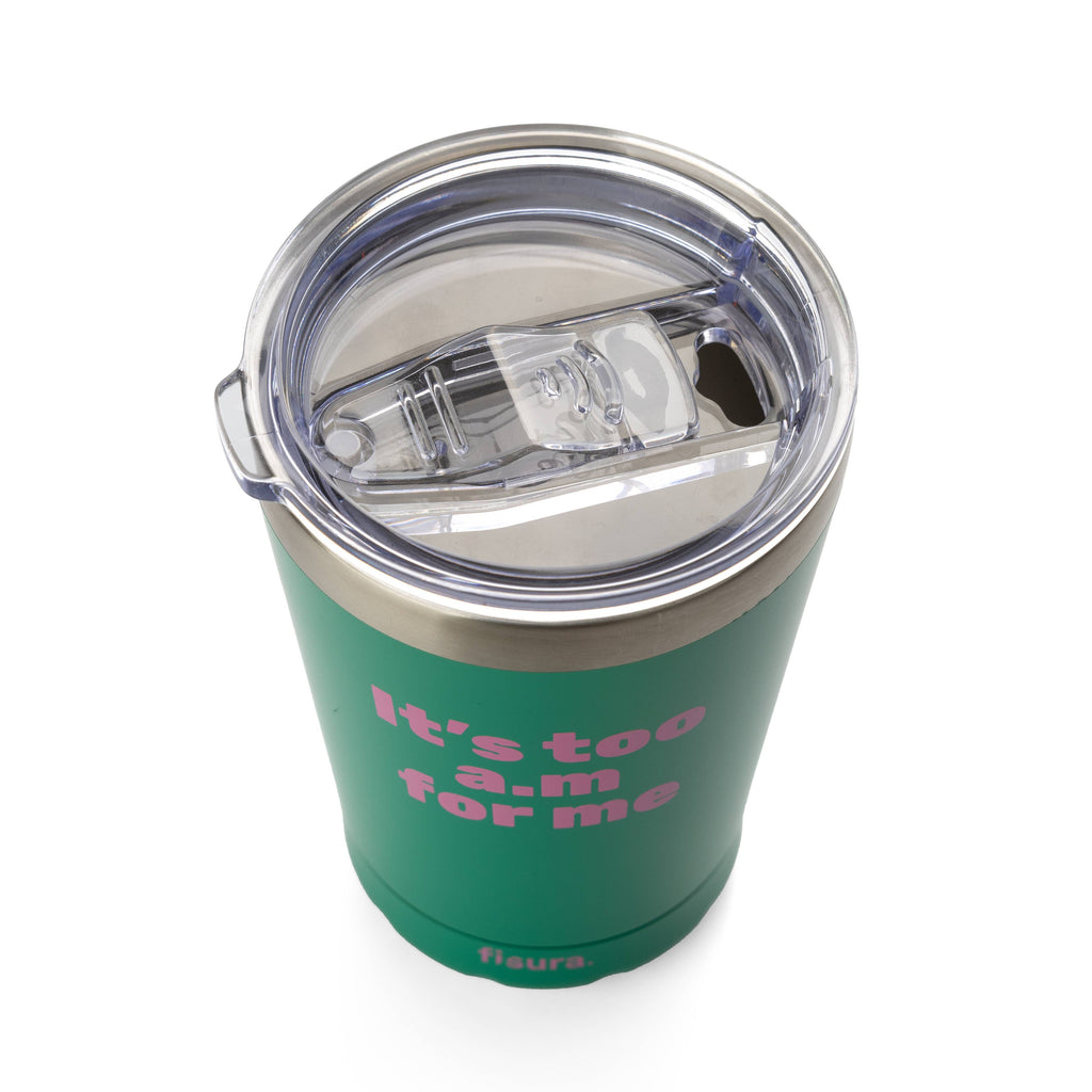 Thermal Mug "Its Too Am For Me" Green