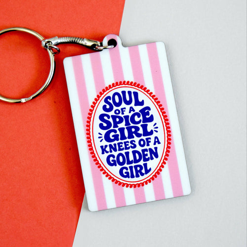 'Soul of a Spice Girl' Keyring for Her