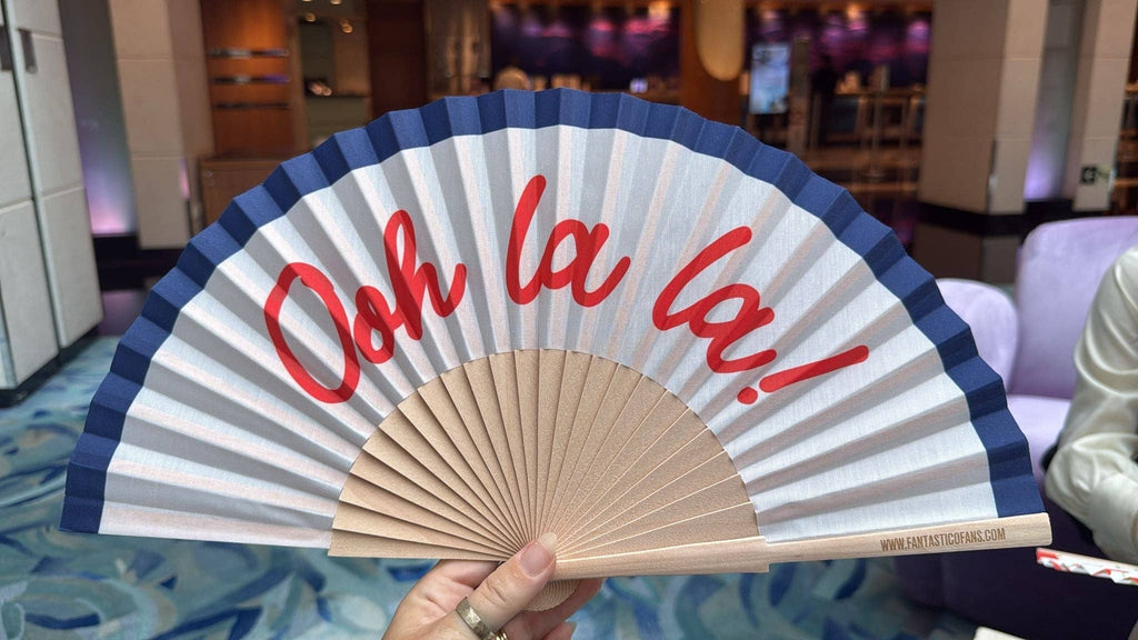 Ooh La La Script 23cm fan