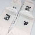 Swear Word Socks, First Class Bitch