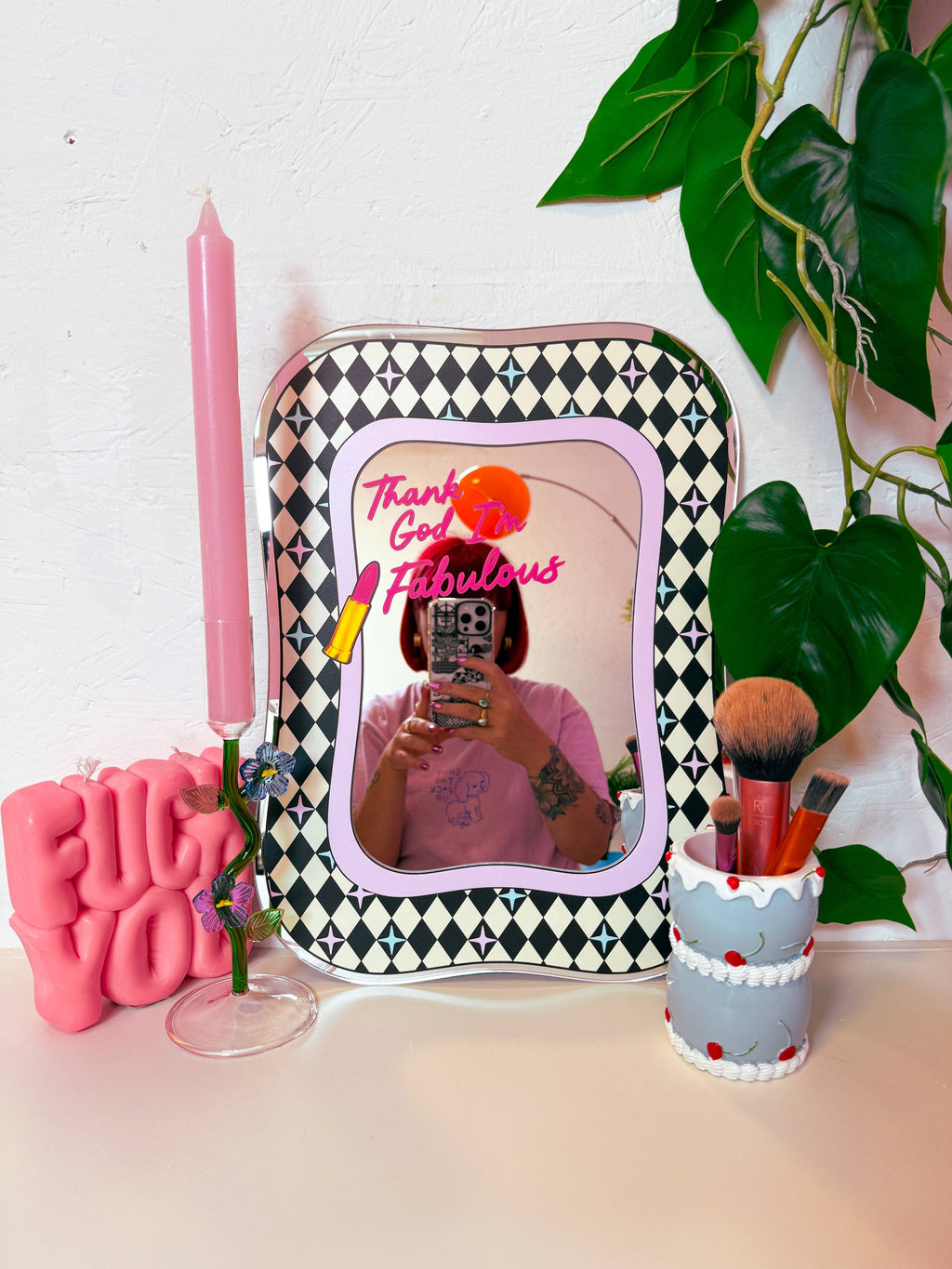 Thank God I'm Fabulous Mirror: Small