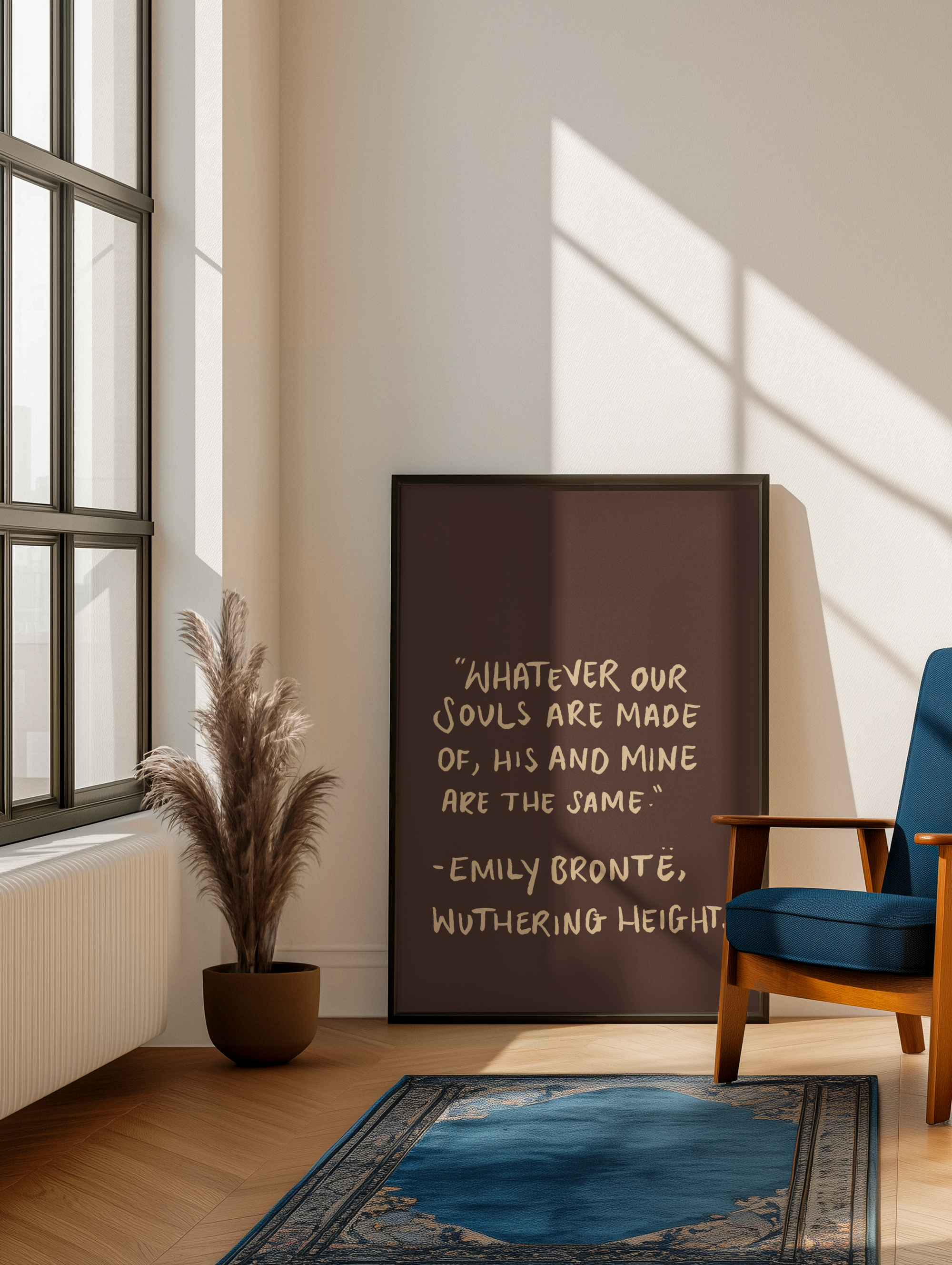 Wuthering Heights Quote print : A3